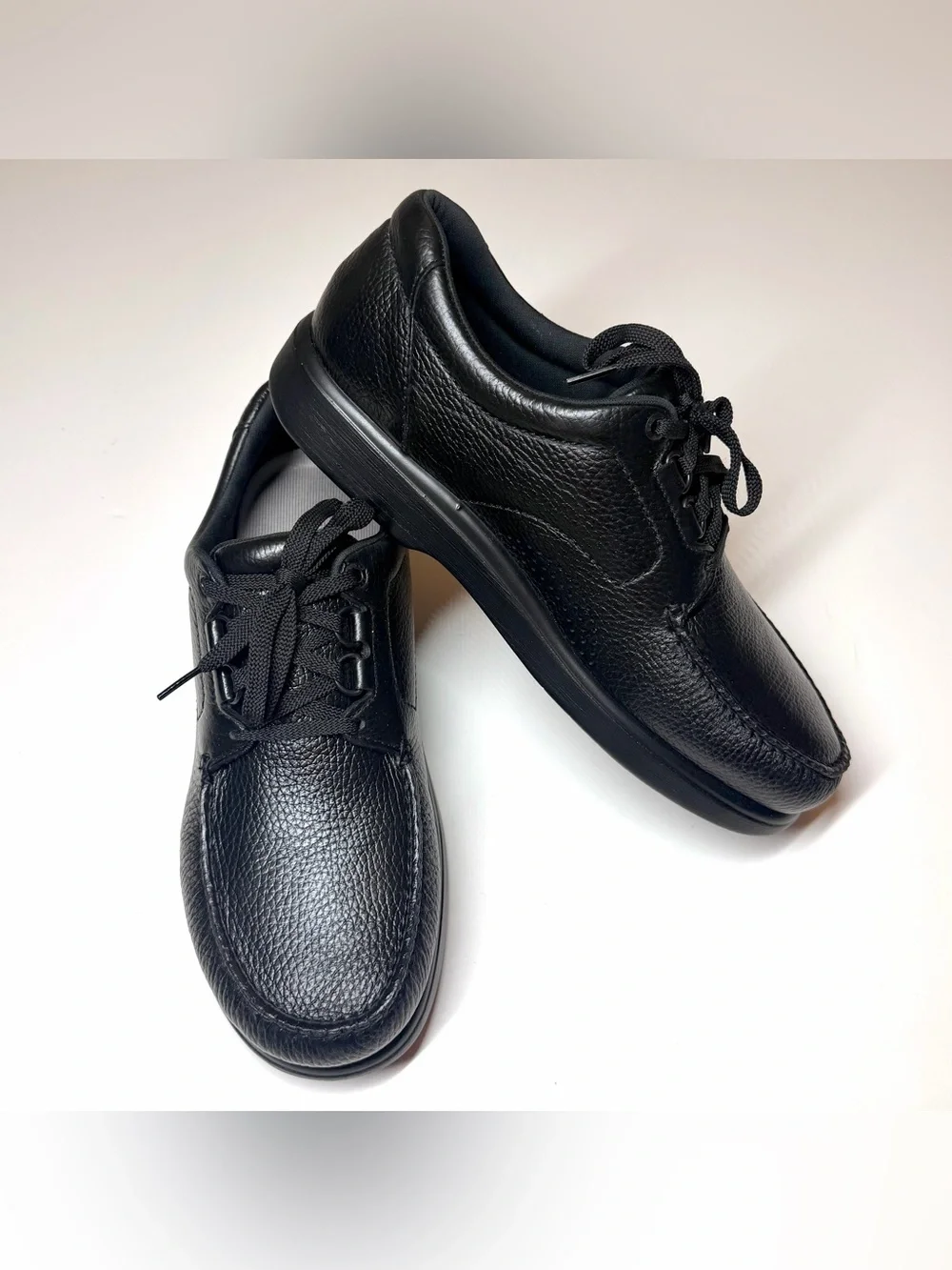 SAS Men's  Bout Time Comfort Lace Up Black Leather Shoes Size - 12.5 M